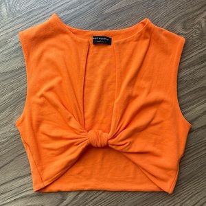 Naked Wardrobe Knot Your Boo Crop Top